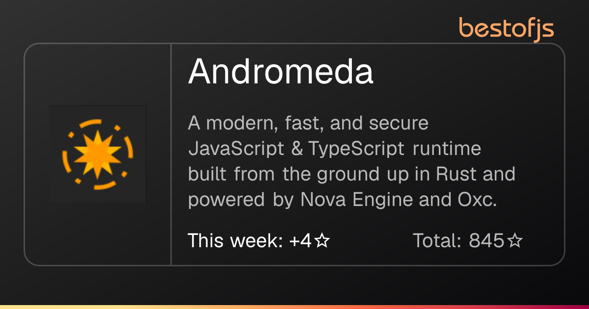 Best of JS • Andromeda