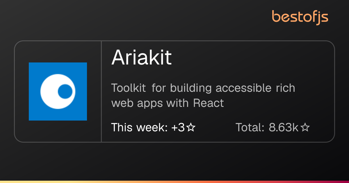 Best of JS • Ariakit