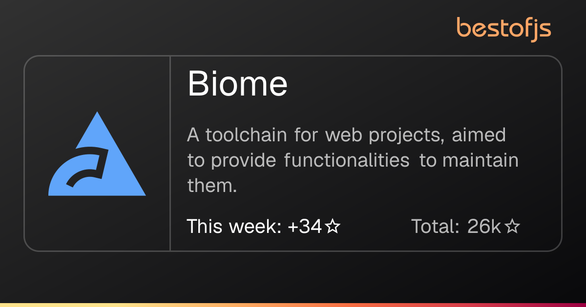Best of JS • Biome