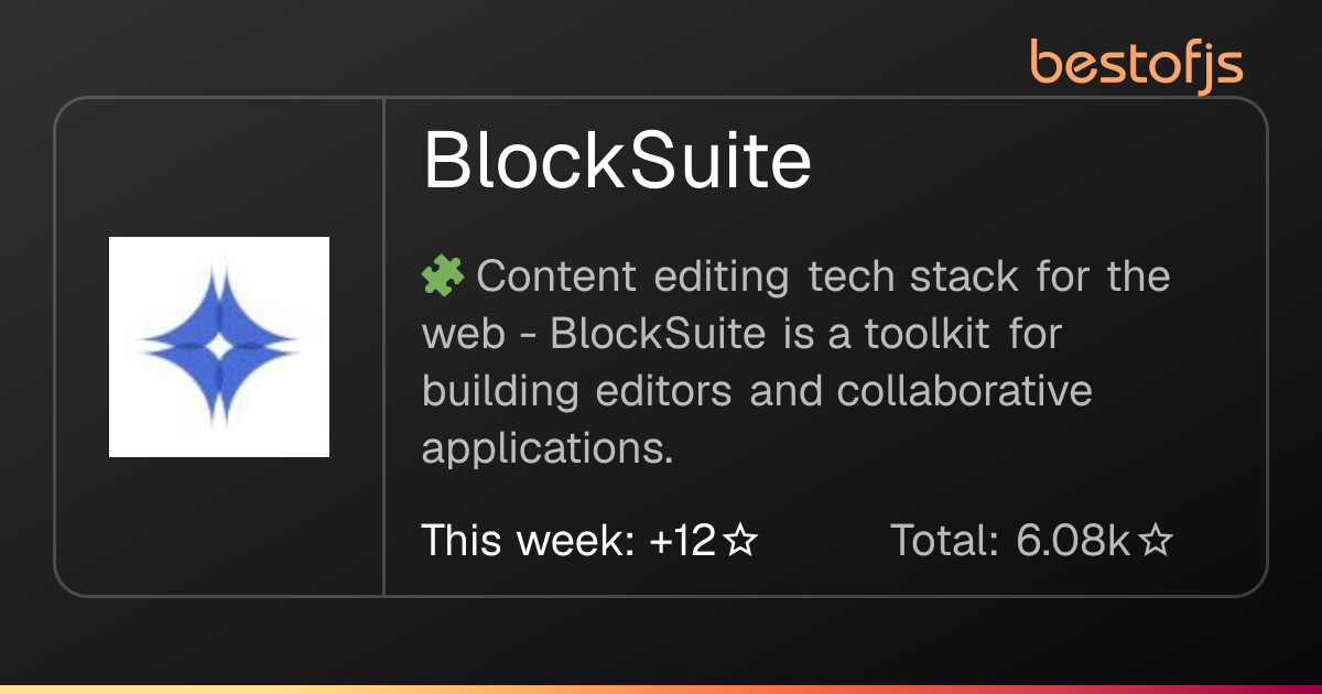 Best of JS • BlockSuite