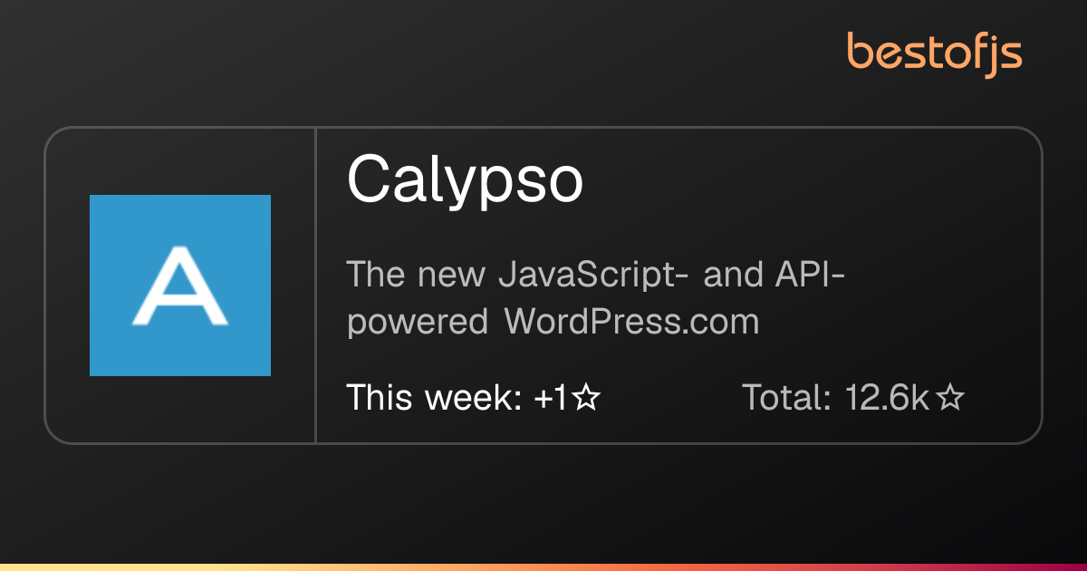 Best of JS • Calypso