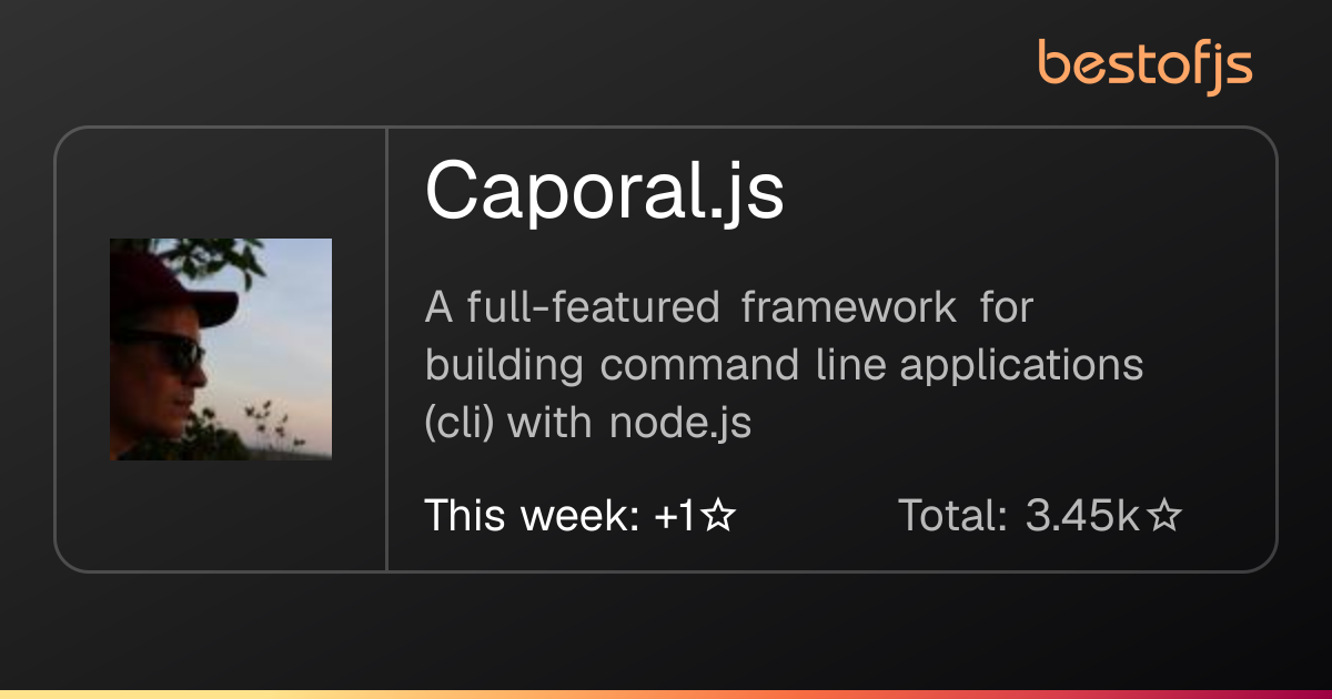 Best of JS • Caporal.js