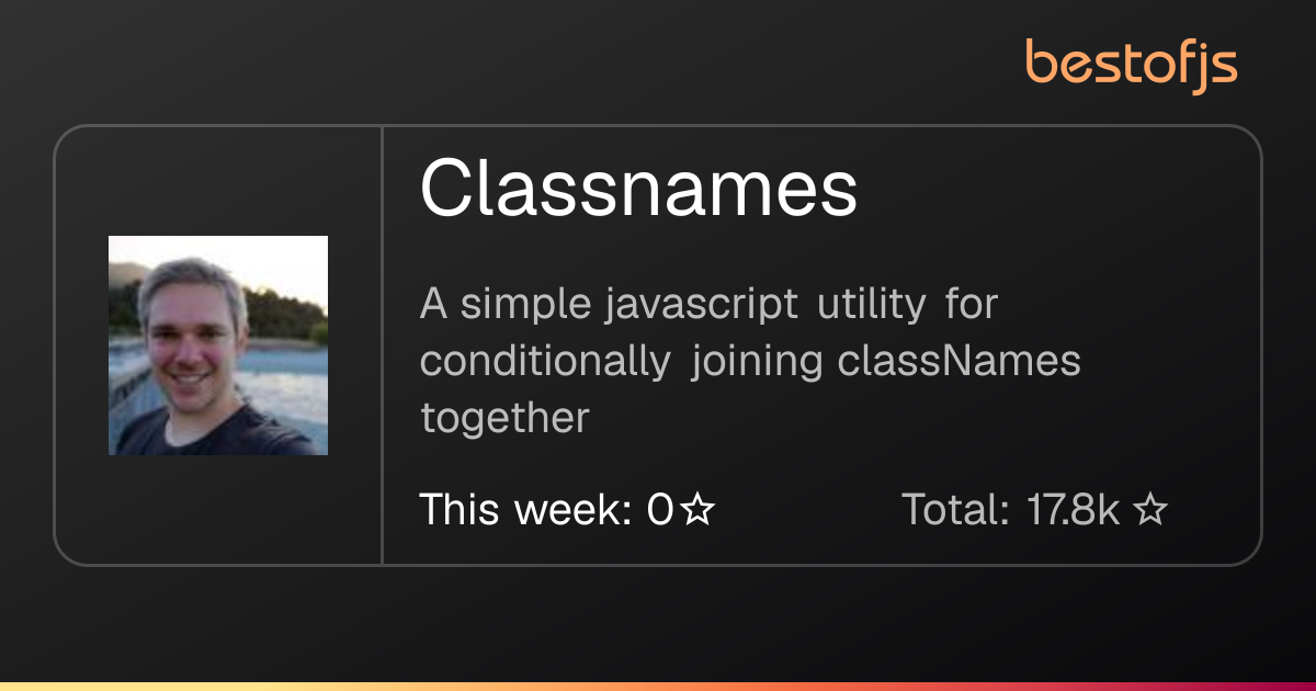 Best of JS • Classnames