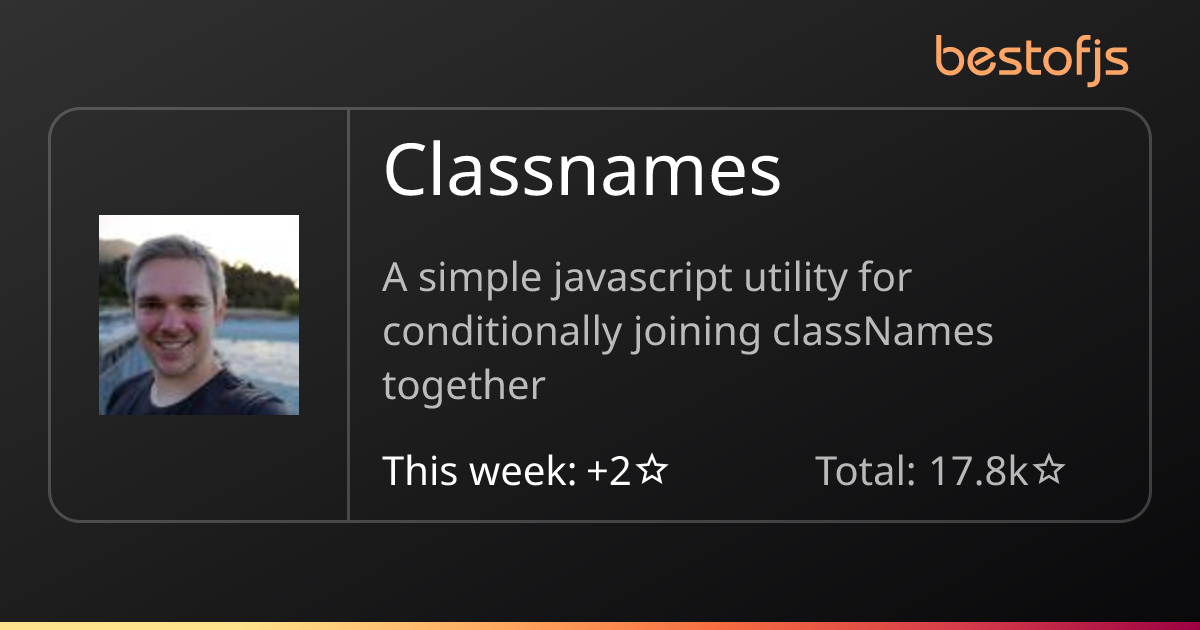 Best of JS • Classnames