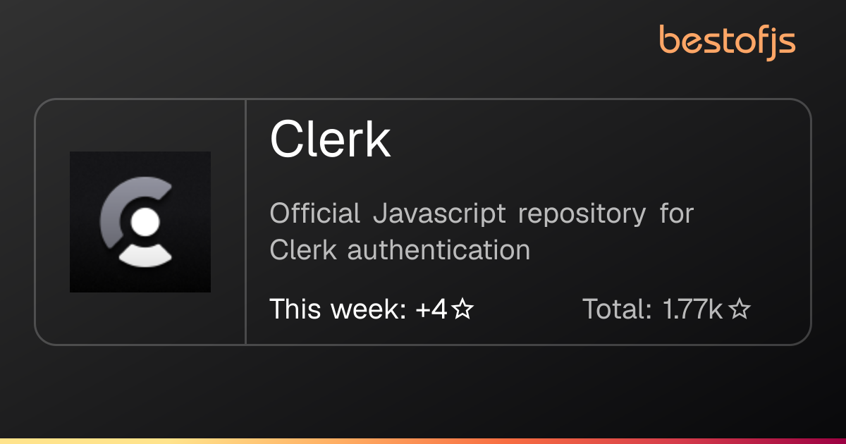 Best of JS • Clerk