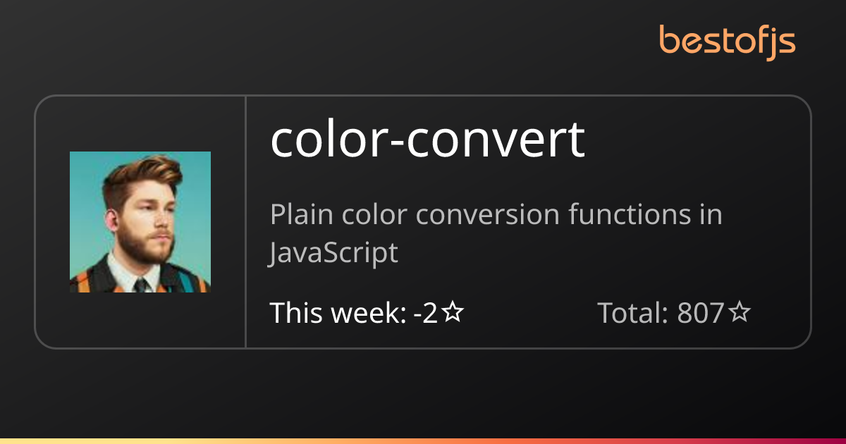 Best of JS • color-convert