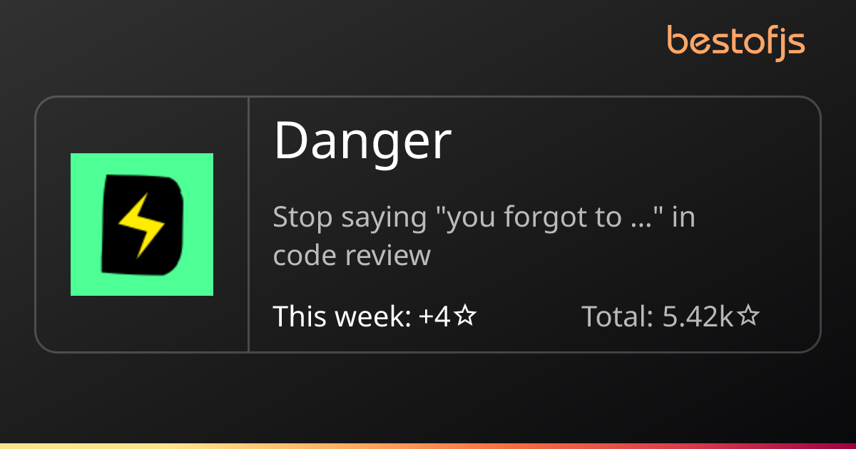 Best of JS • Danger