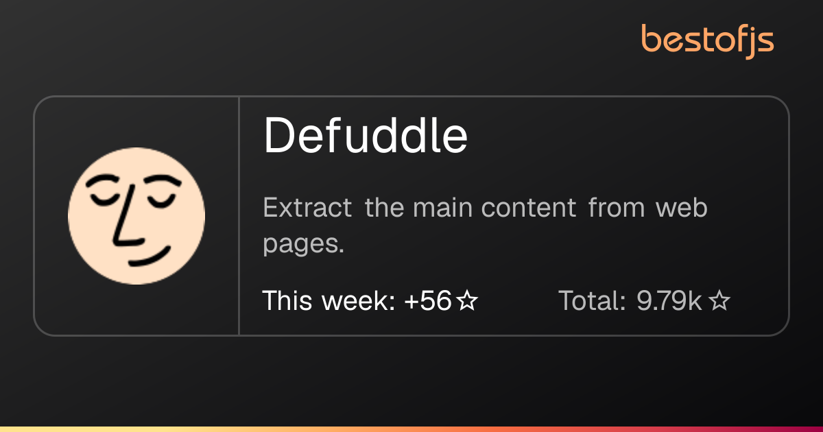 Best of JS • Defuddle