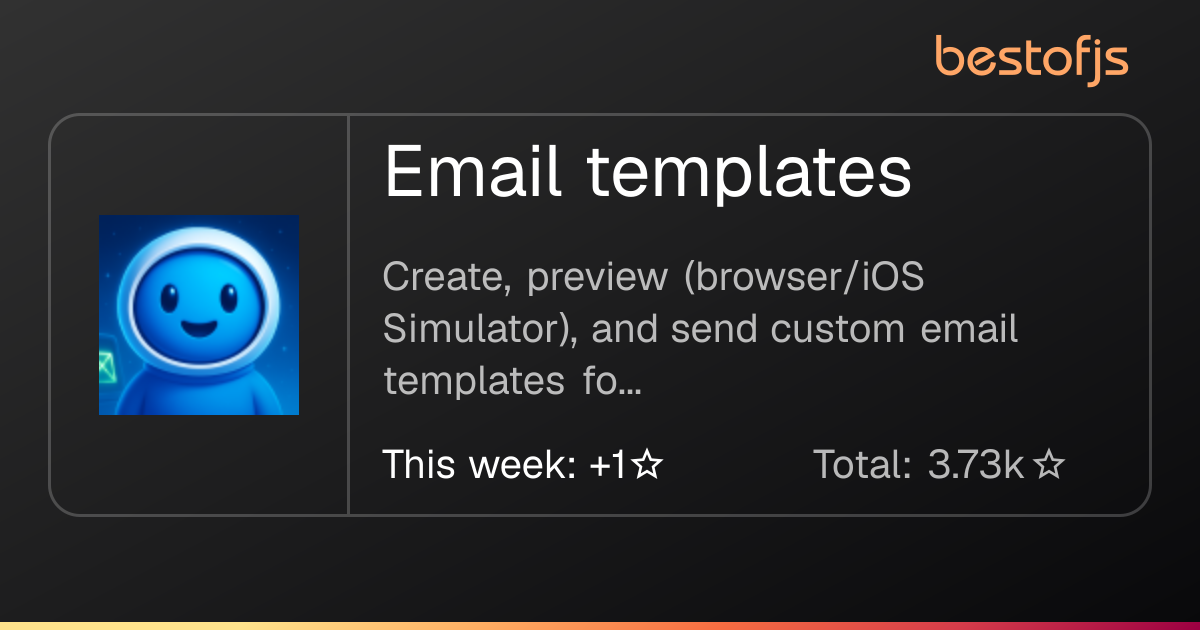 Best of JS • Email templates