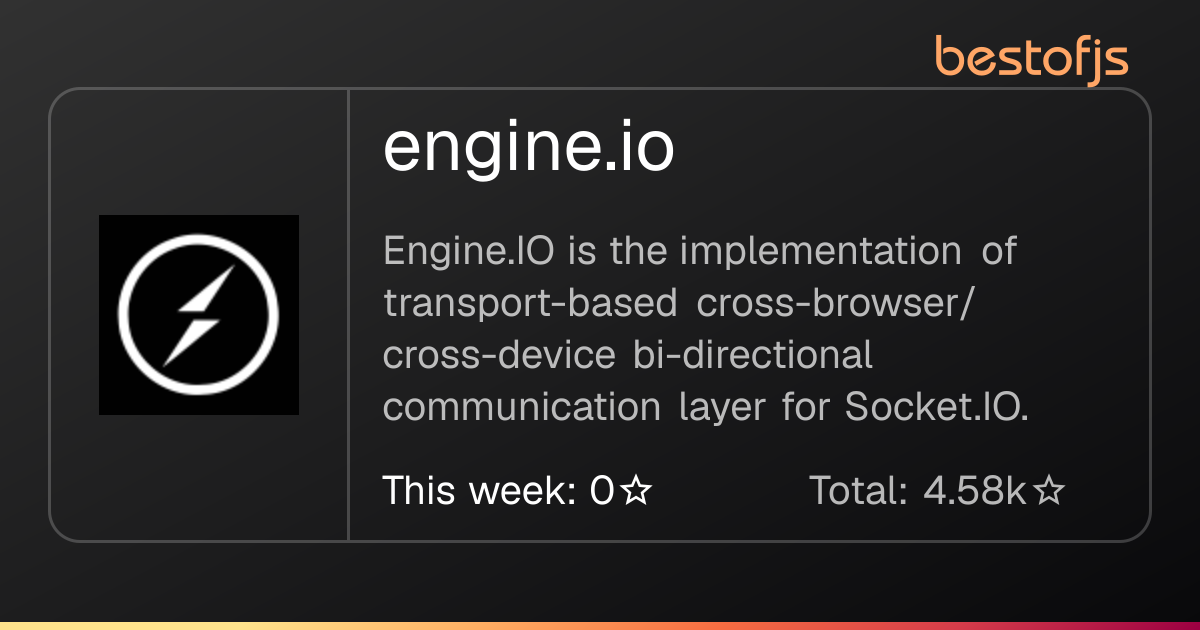Best of JS • engine.io