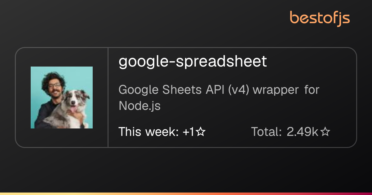 Best of JS • google-spreadsheet