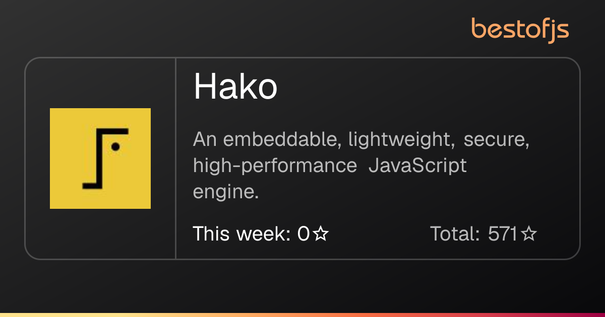 Best of JS • Hako