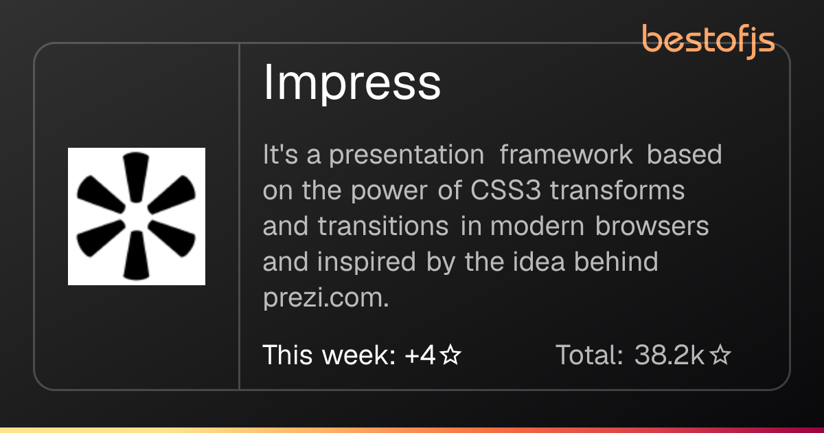 Best of JS • Impress