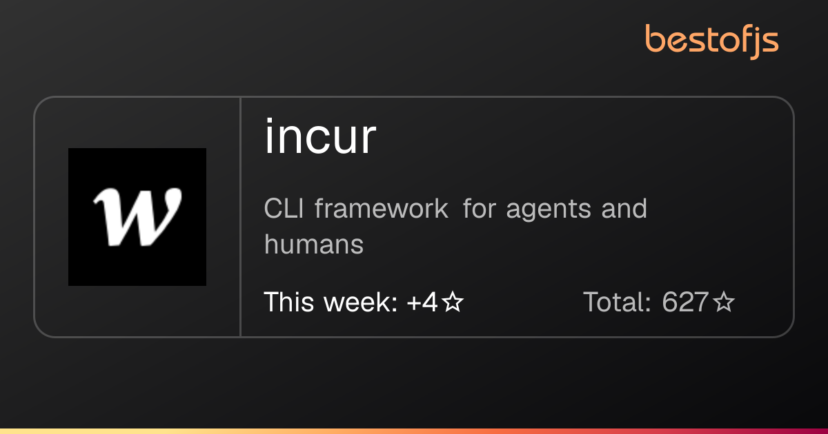Best of JS • incur