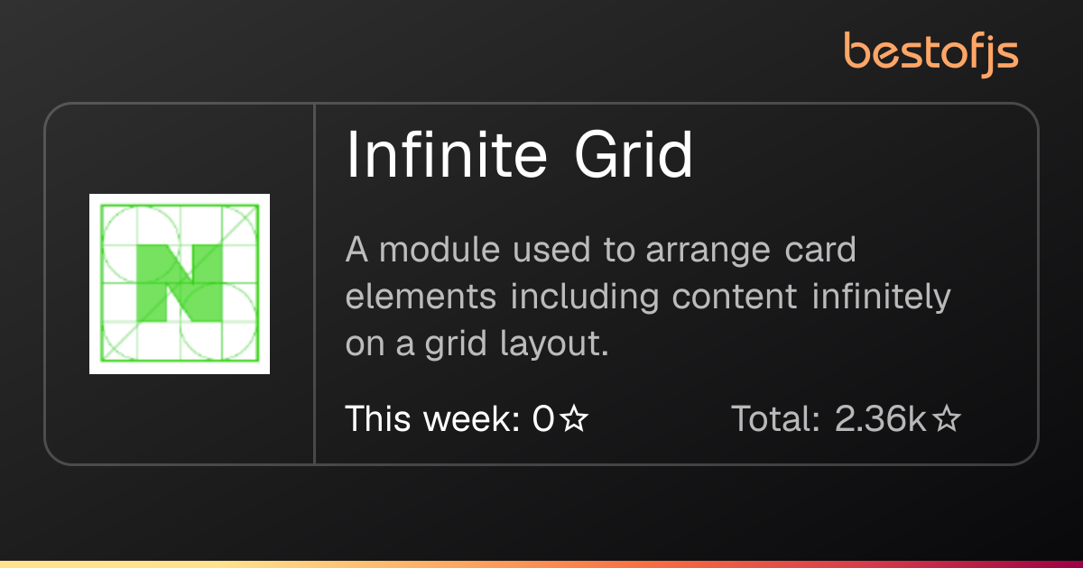 Best of JS • Infinite Grid