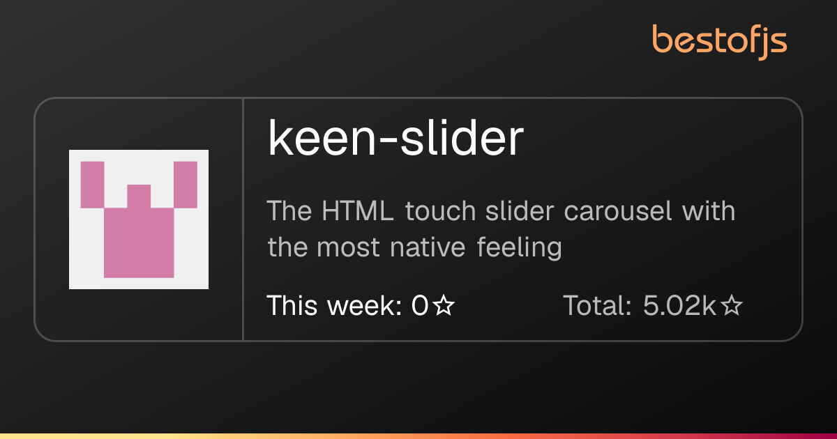 Best of JS • keen-slider