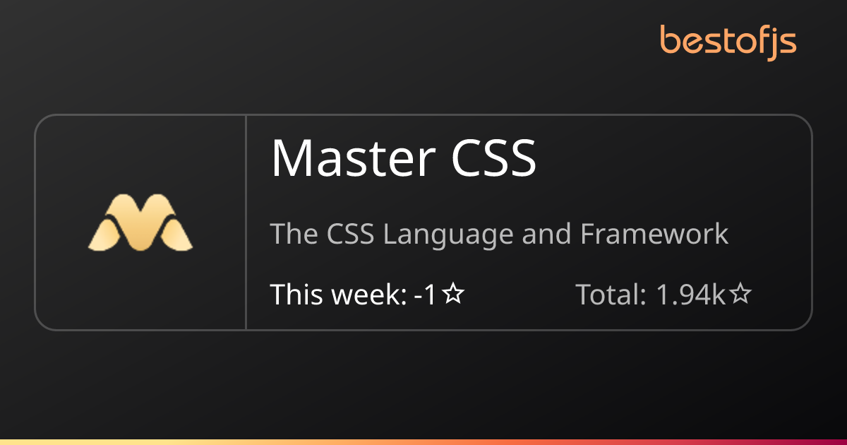 Best of JS • Master CSS