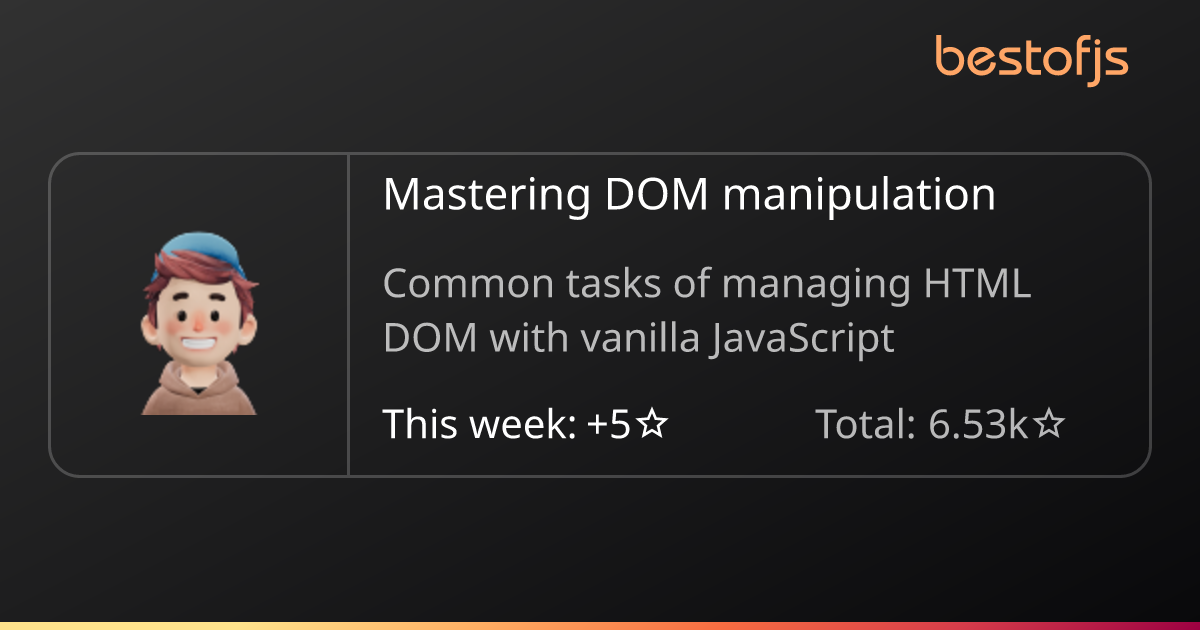 Best Of JS • Mastering DOM Manipulation