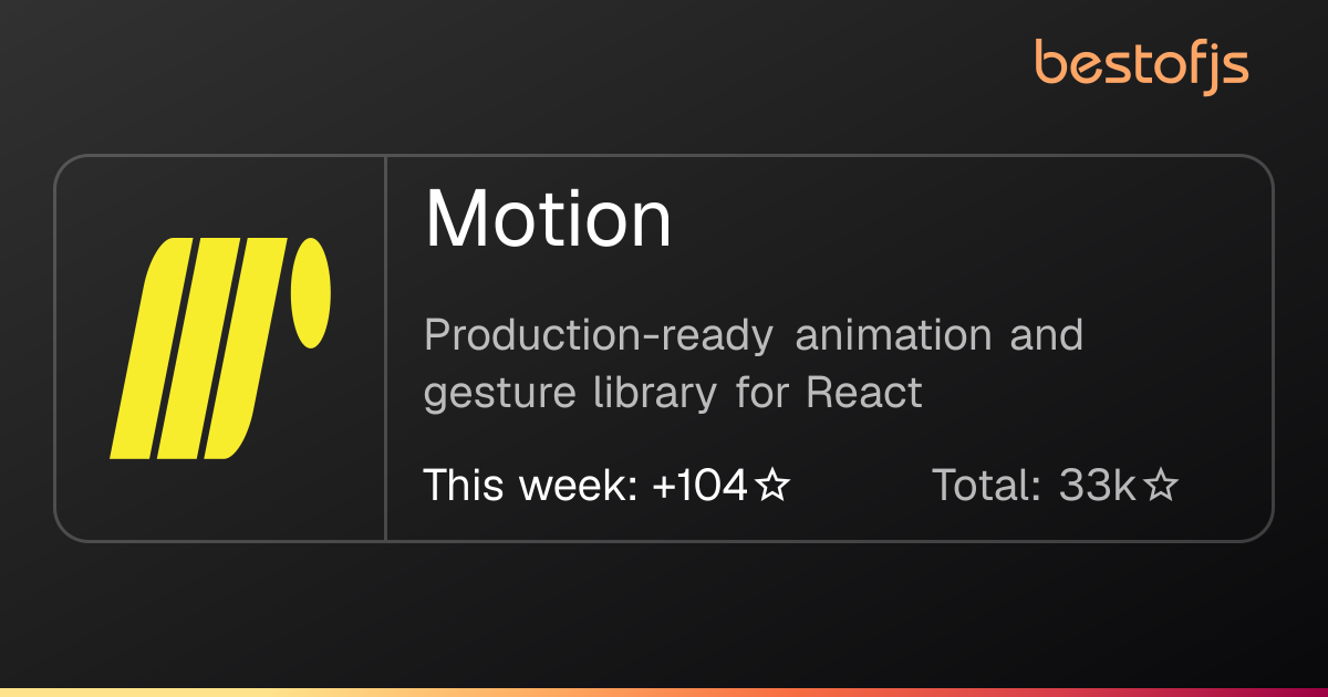Best of JS • Motion