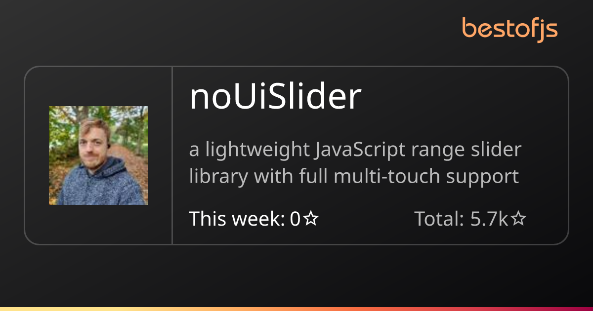 Best of JS • noUiSlider