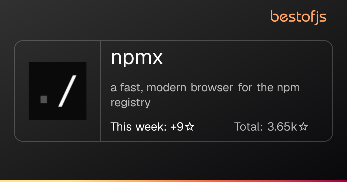 Best of JS • npmx