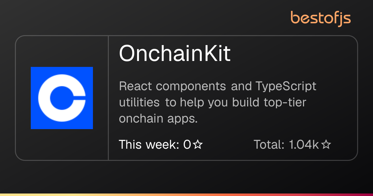 Best of JS • OnchainKit