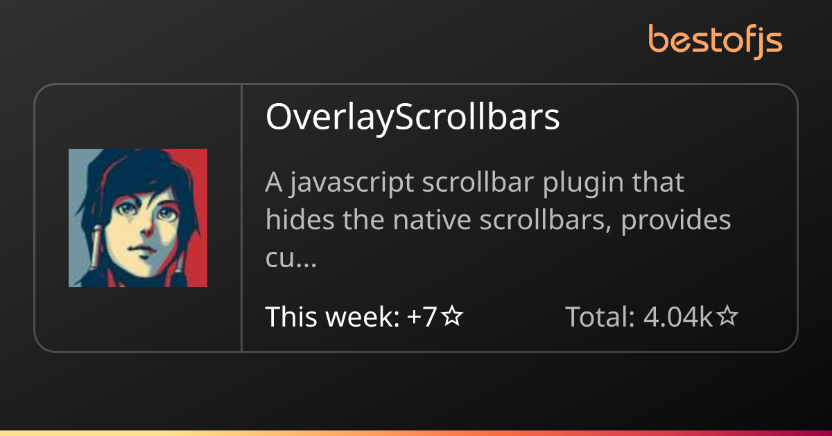 Best of JS • OverlayScrollbars