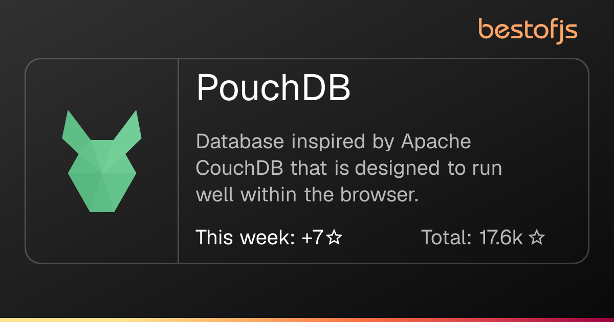 Best of JS • PouchDB
