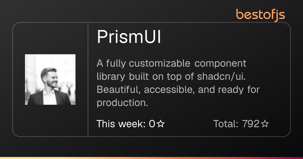 Best of JS • PrismUI