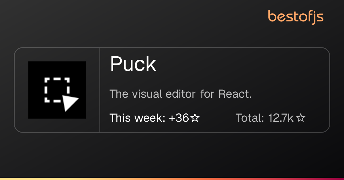 Best of JS • Puck
