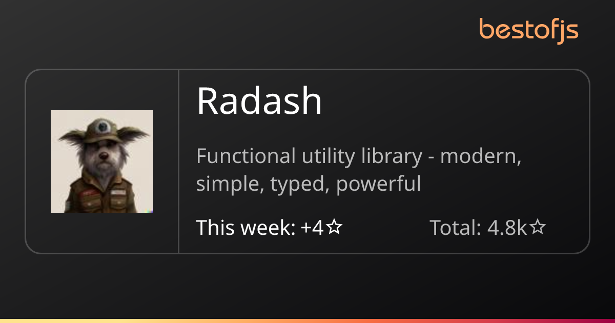 Best of JS • Radash