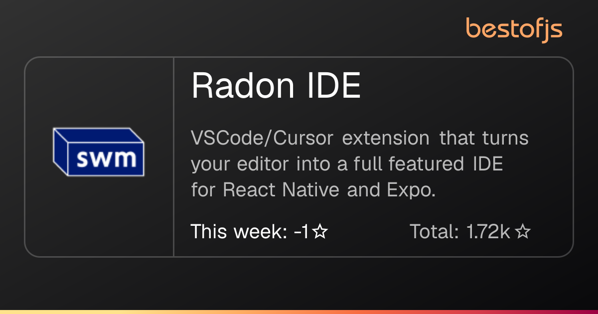 Best of JS • Radon IDE