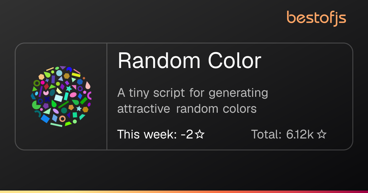 Best of JS • Random Color