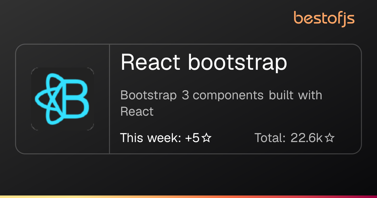 Best of JS • React bootstrap