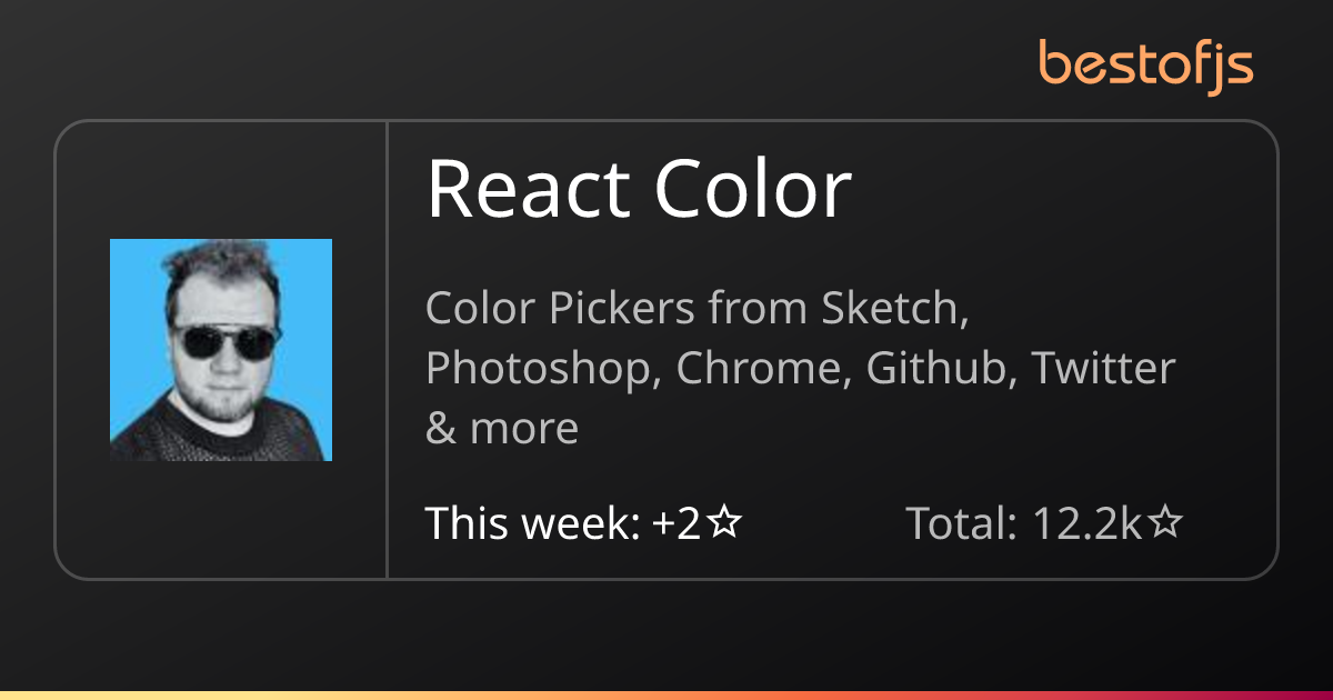 Best of JS • React Color