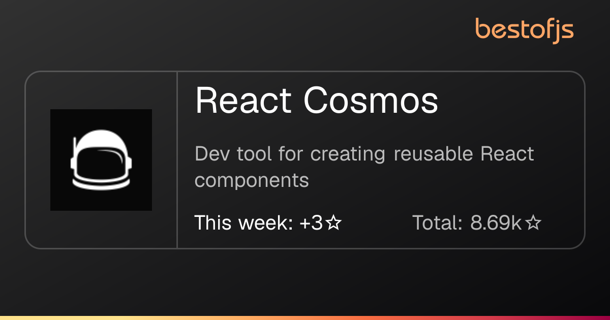 Best of JS • React Cosmos