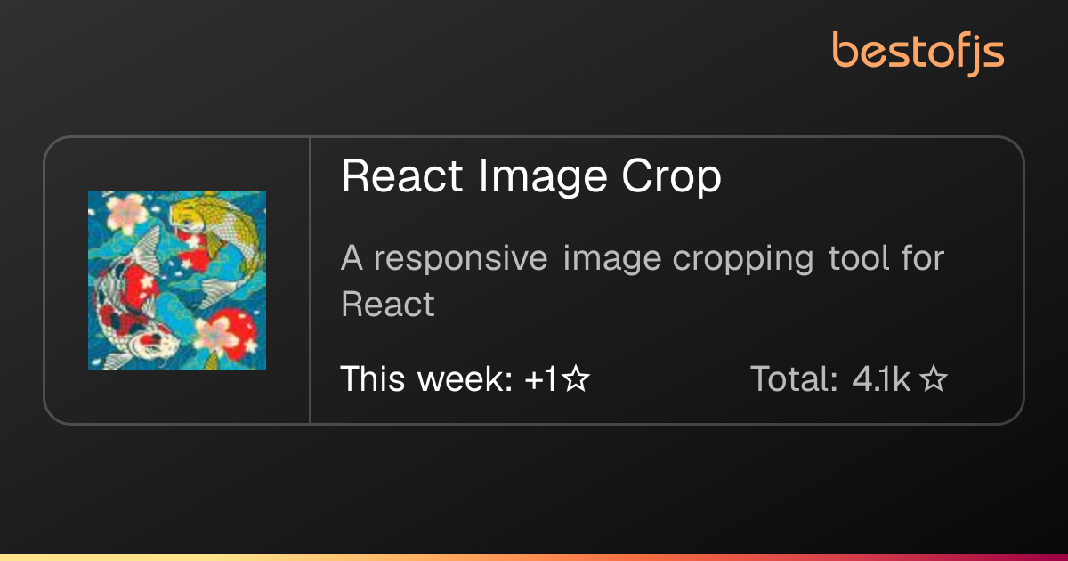 Best of JS • React Image Crop
