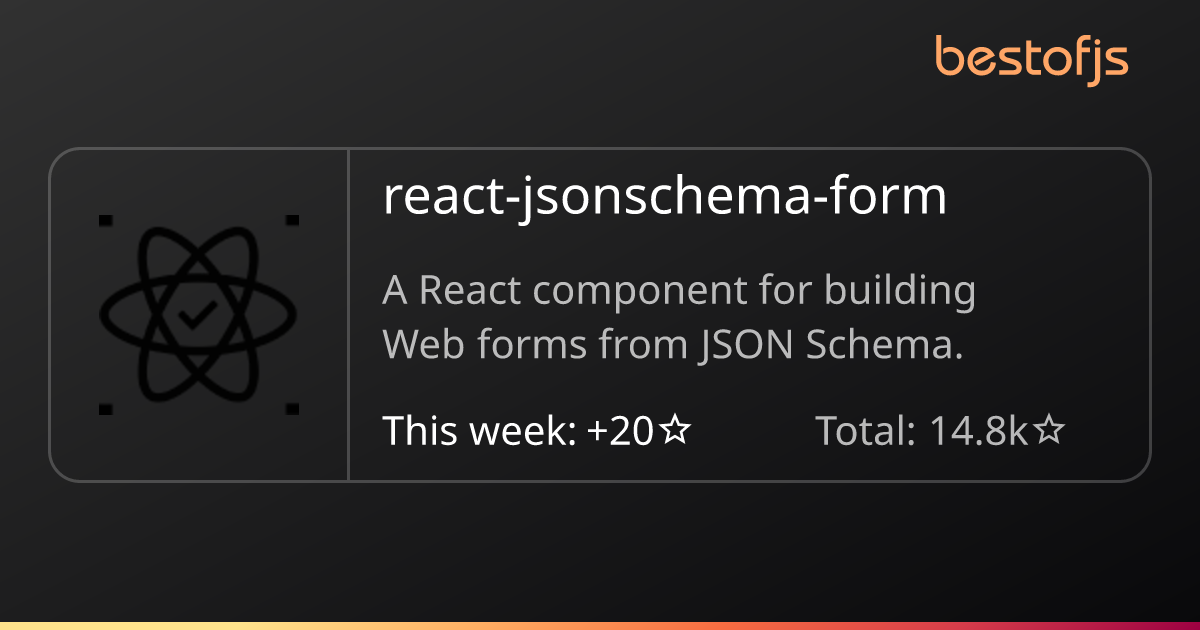 Best of JS • react-jsonschema-form