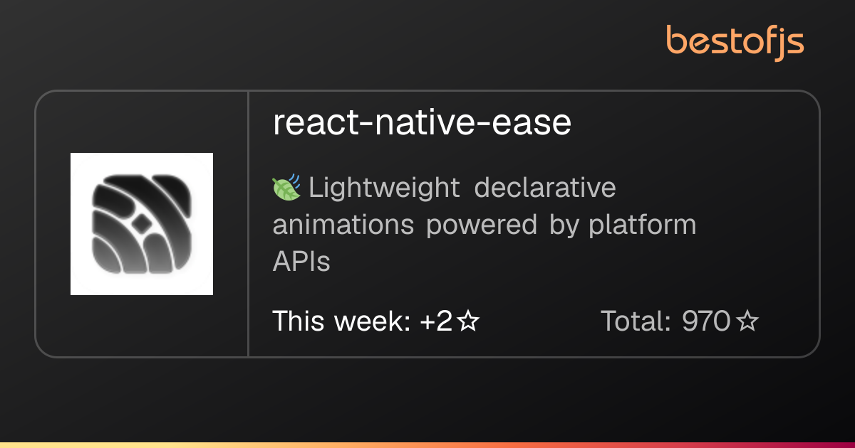 Best of JS • react-native-ease
