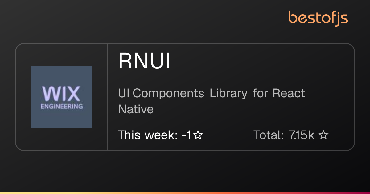 Best of JS • RNUI