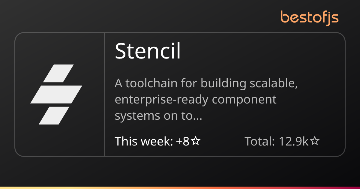 Best of JS • Stencil