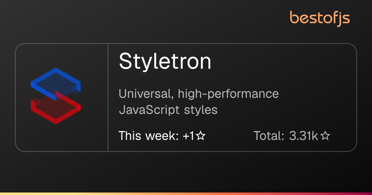 Best of JS • Styletron
