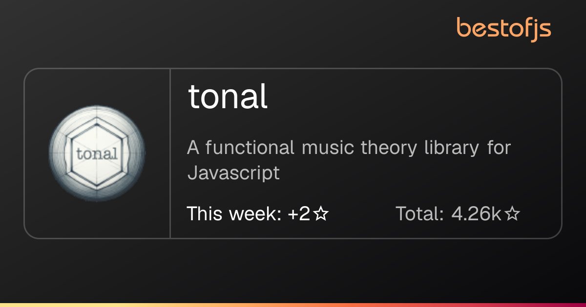 Best of JS • tonal