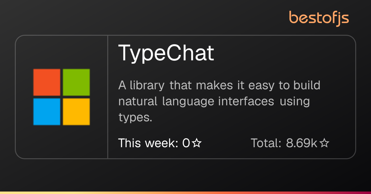 Best of JS • TypeChat