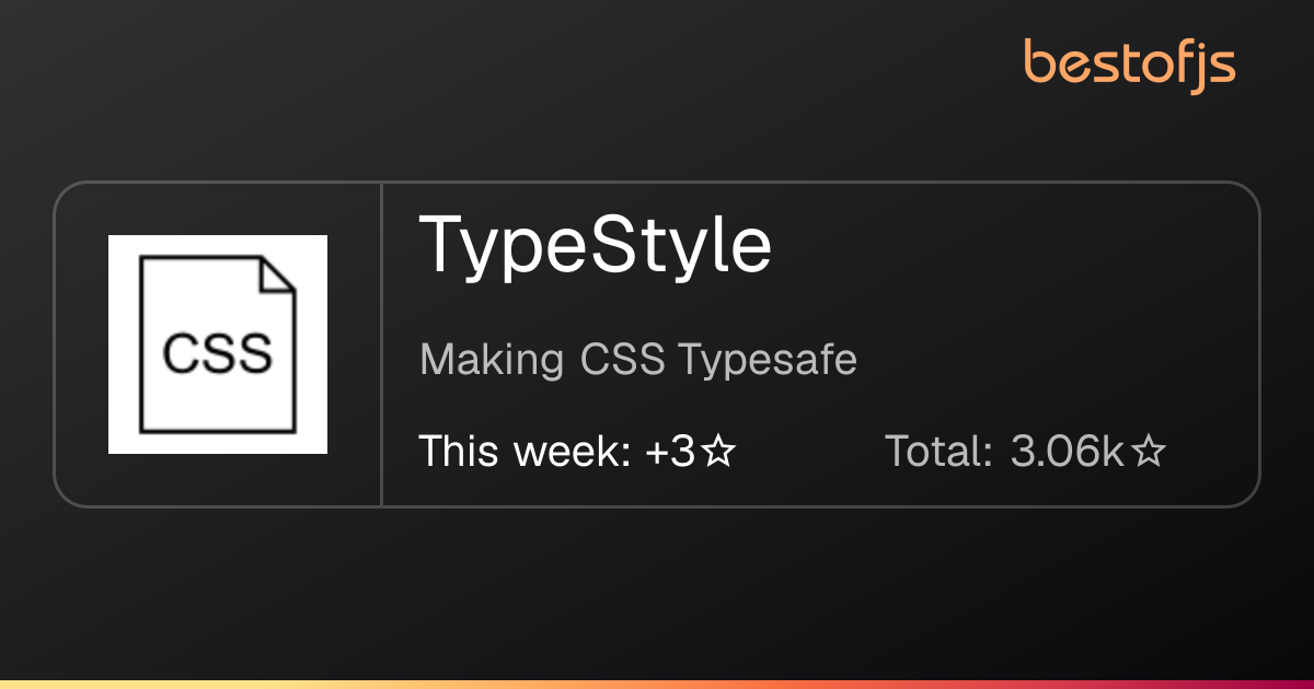 Best of JS • TypeStyle