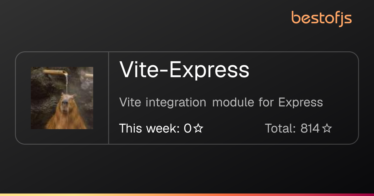 Best of JS • Vite-Express