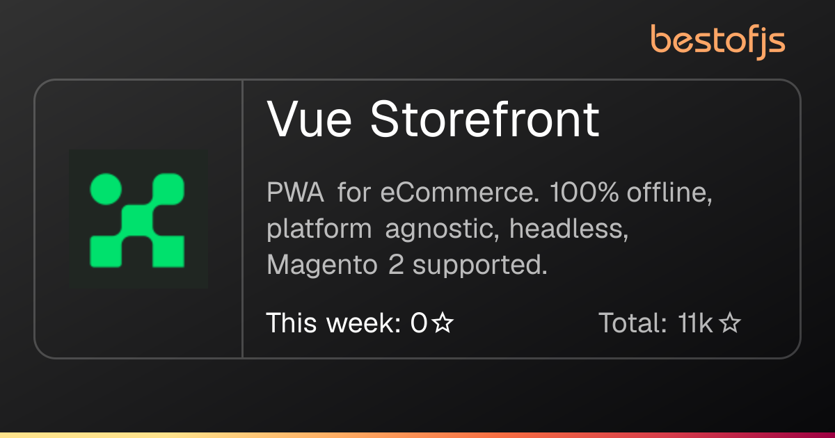 Best of JS • Vue Storefront
